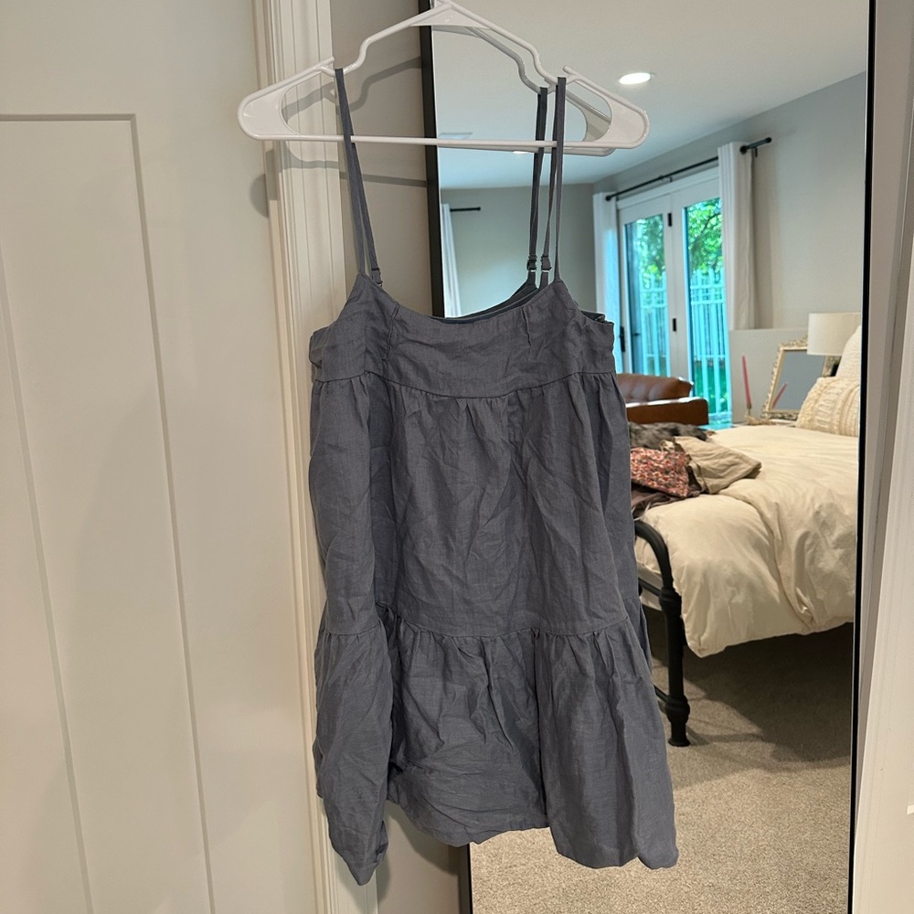 Never Worn Blue Spaghetti Strap Sun Dress